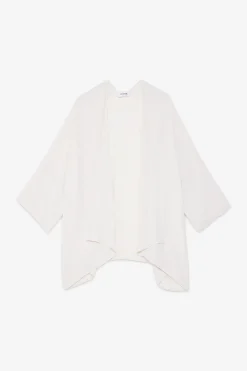 Jacke im Kimono-Stil aus Seidenmischgewebe