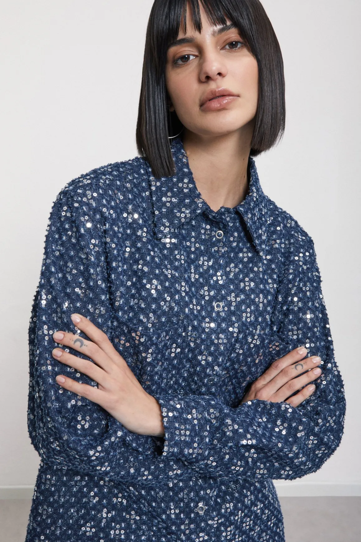 Jacke mit Pailletten