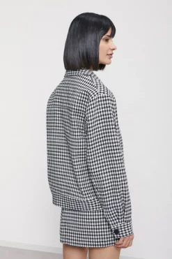 Jacke mit Vichy-Print