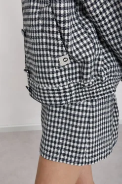 Jacke mit Vichy-Print