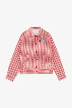 Jacke mit Vichy-Print