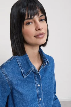 Jeansbluse
