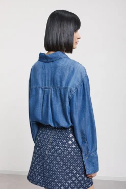 Jeansbluse