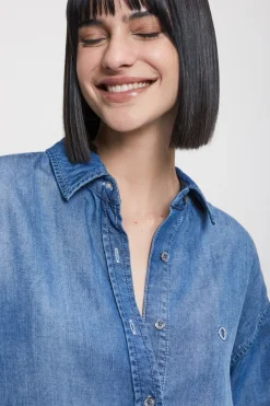 Jeansbluse