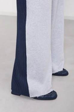 Joggerhose aus 2 Stoffen