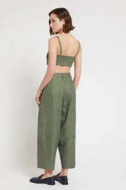 Karottenhose aus Leinen