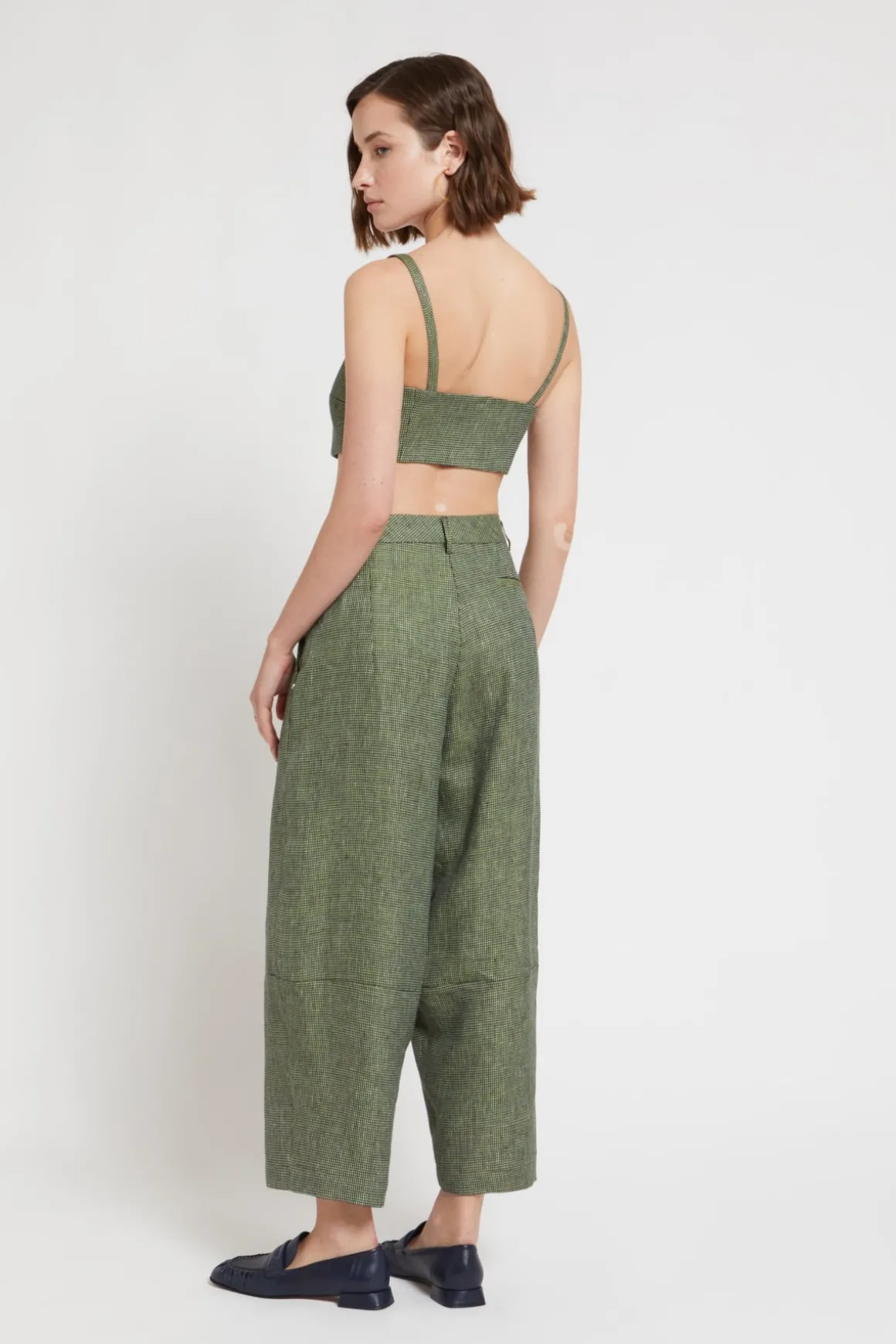Karottenhose aus Leinen