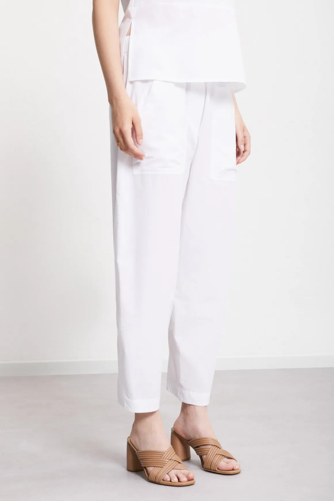 Karottenhose aus Popeline