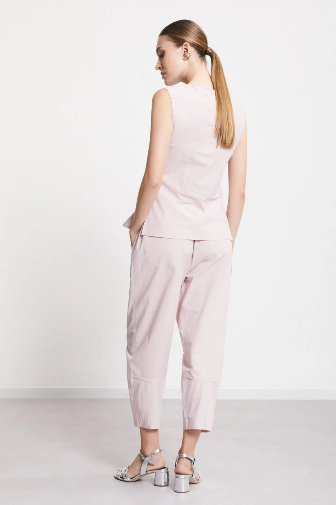 Karottenhose aus Popeline