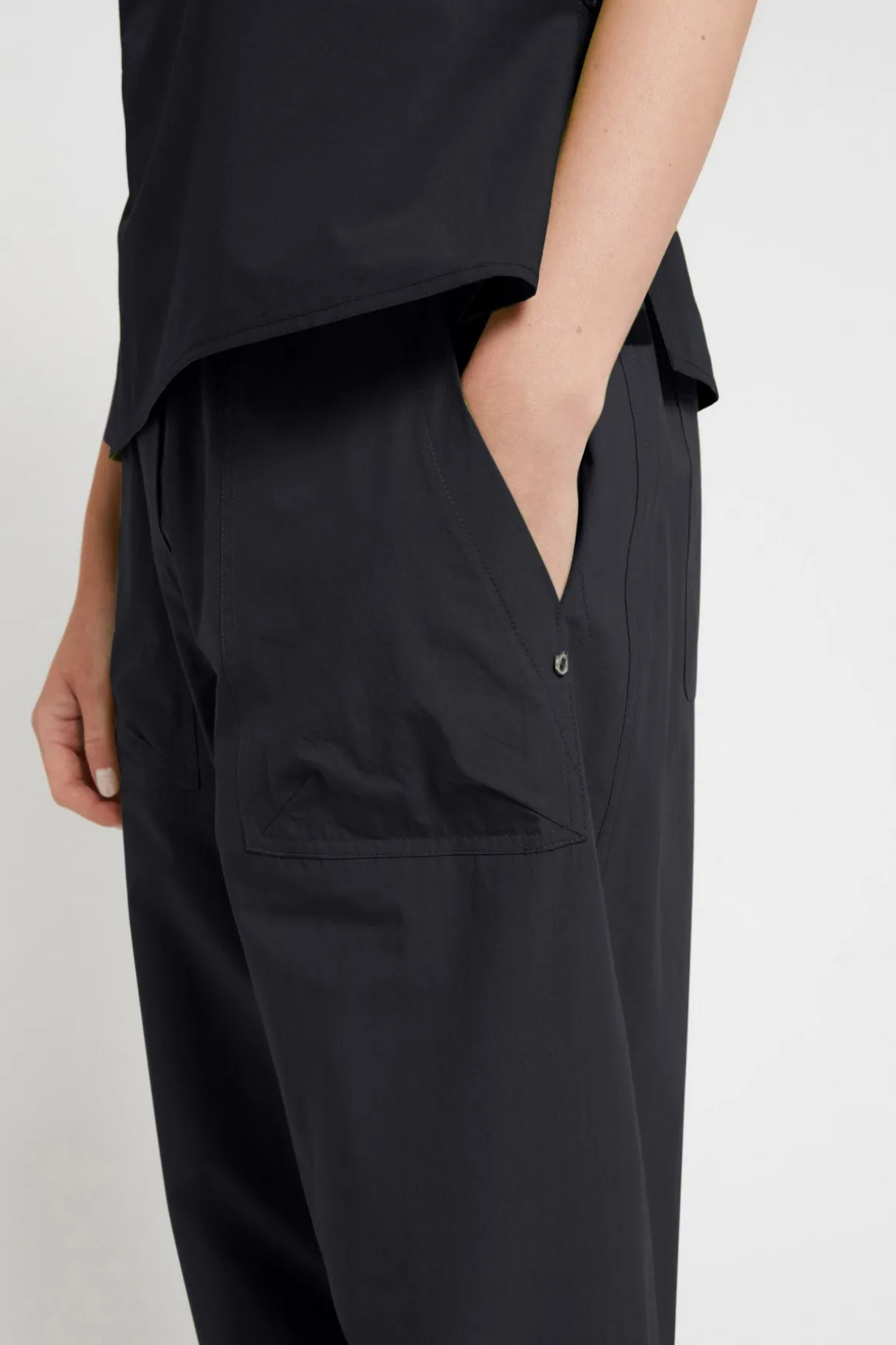 Karottenhose aus Popeline