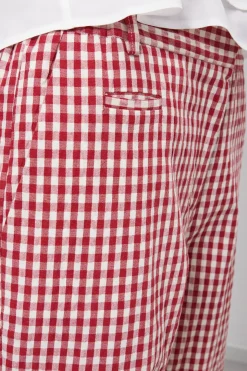 Knöchellange Baumwollhose