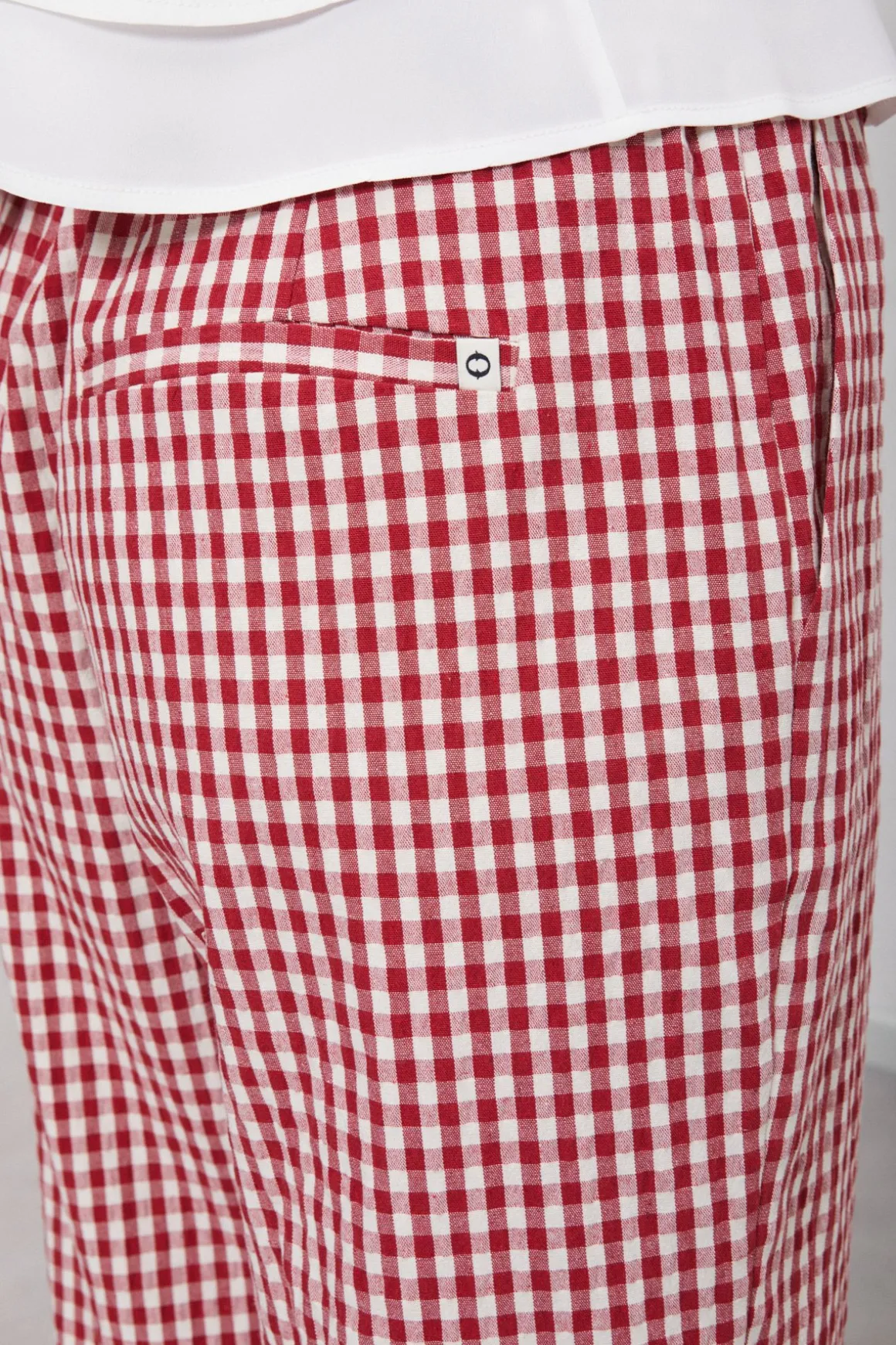 Knöchellange Baumwollhose