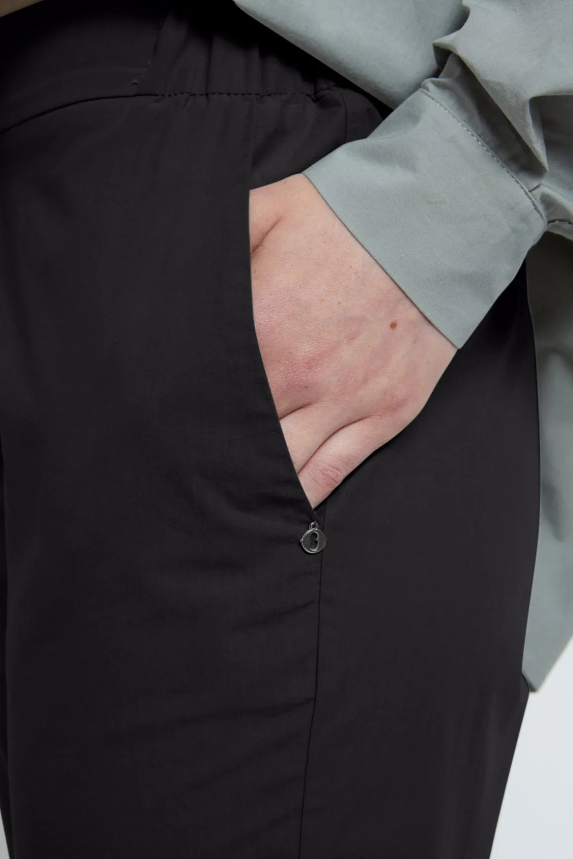 Knöchellange Popelinehose
