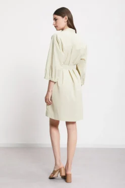 Kurzes Hemdblusenkleid aus Popeline