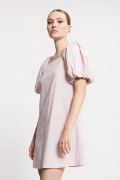 Kurzes Kleid aus Popeline