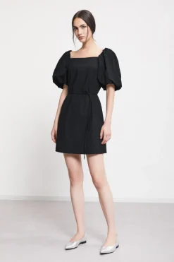 Kurzes Kleid aus Popeline