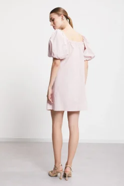 Kurzes Kleid aus Popeline
