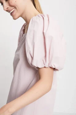 Kurzes Kleid aus Popeline