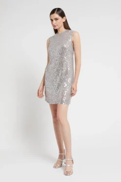 Kurzes Kleid mit Pailletten