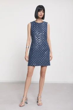 Kurzes Kleid mit Pailletten
