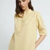 Kurzes Popelinekleid