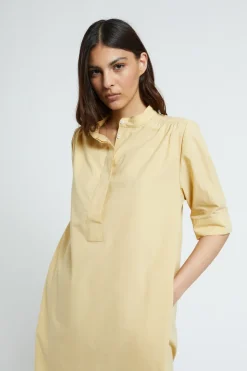 Kurzes Popelinekleid
