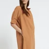 Kurzes Popelinekleid