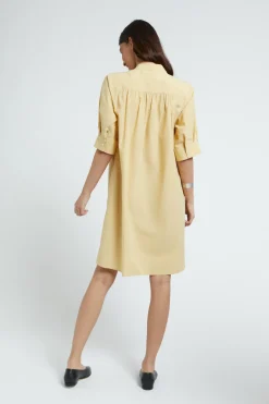 Kurzes Popelinekleid