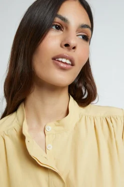 Kurzes Popelinekleid