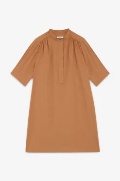 Kurzes Popelinekleid
