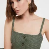 Kurzes Top aus Leinen