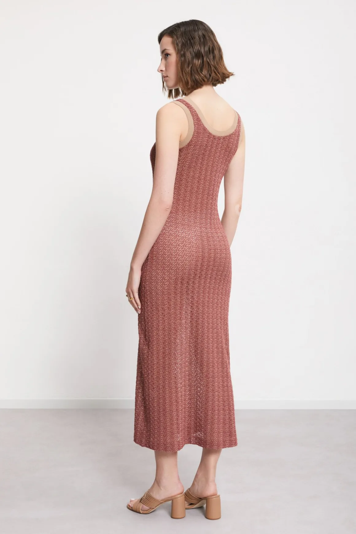 Langes Baumwollkleid