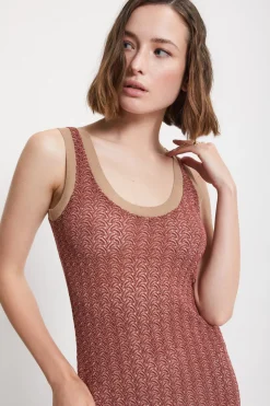 Langes Baumwollkleid