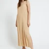 Langes Kleid aus Seidenmischgewebe