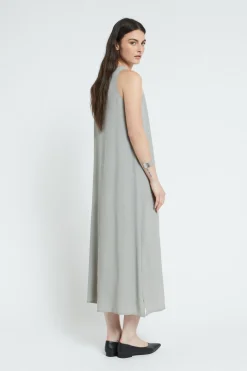 Langes Kleid aus Seidenmischgewebe