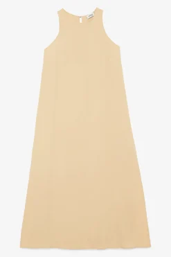 Langes Kleid aus Seidenmischgewebe