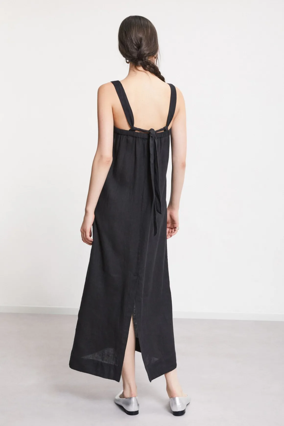 Langes Leinenkleid