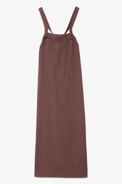 Langes Leinenkleid