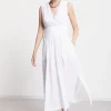 Langes Popelinekleid