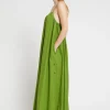 Langes Popelinekleid