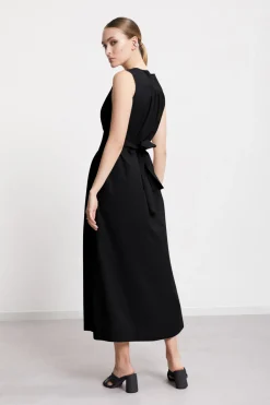 Langes Popelinekleid