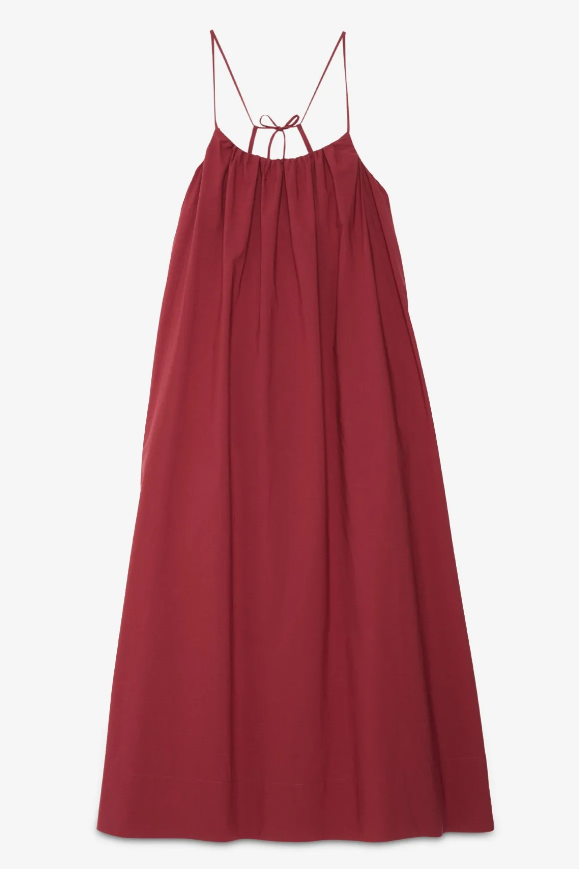 Langes Popelinekleid