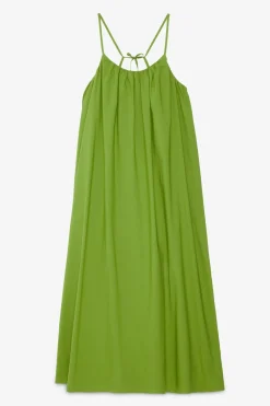 Langes Popelinekleid