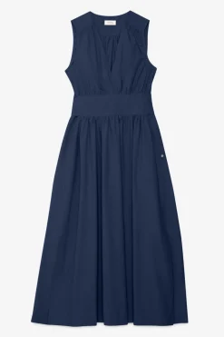 Langes Popelinekleid