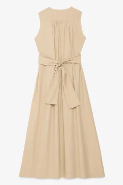 Langes Popelinekleid
