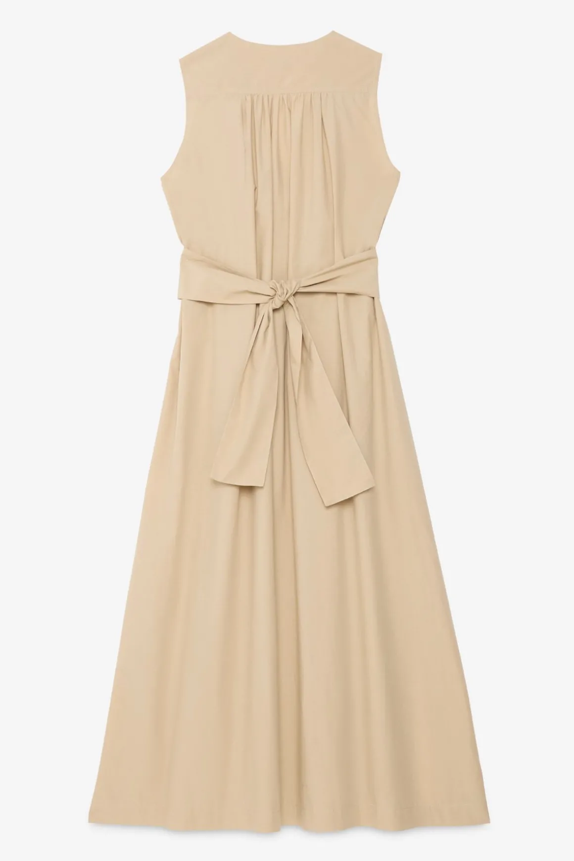 Langes Popelinekleid