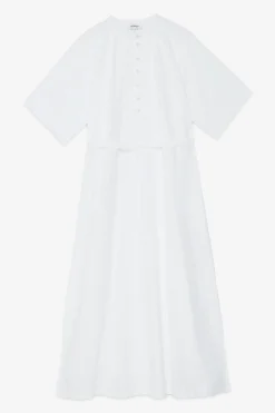 Langes Popelinekleid