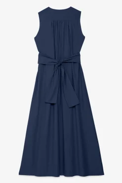 Langes Popelinekleid