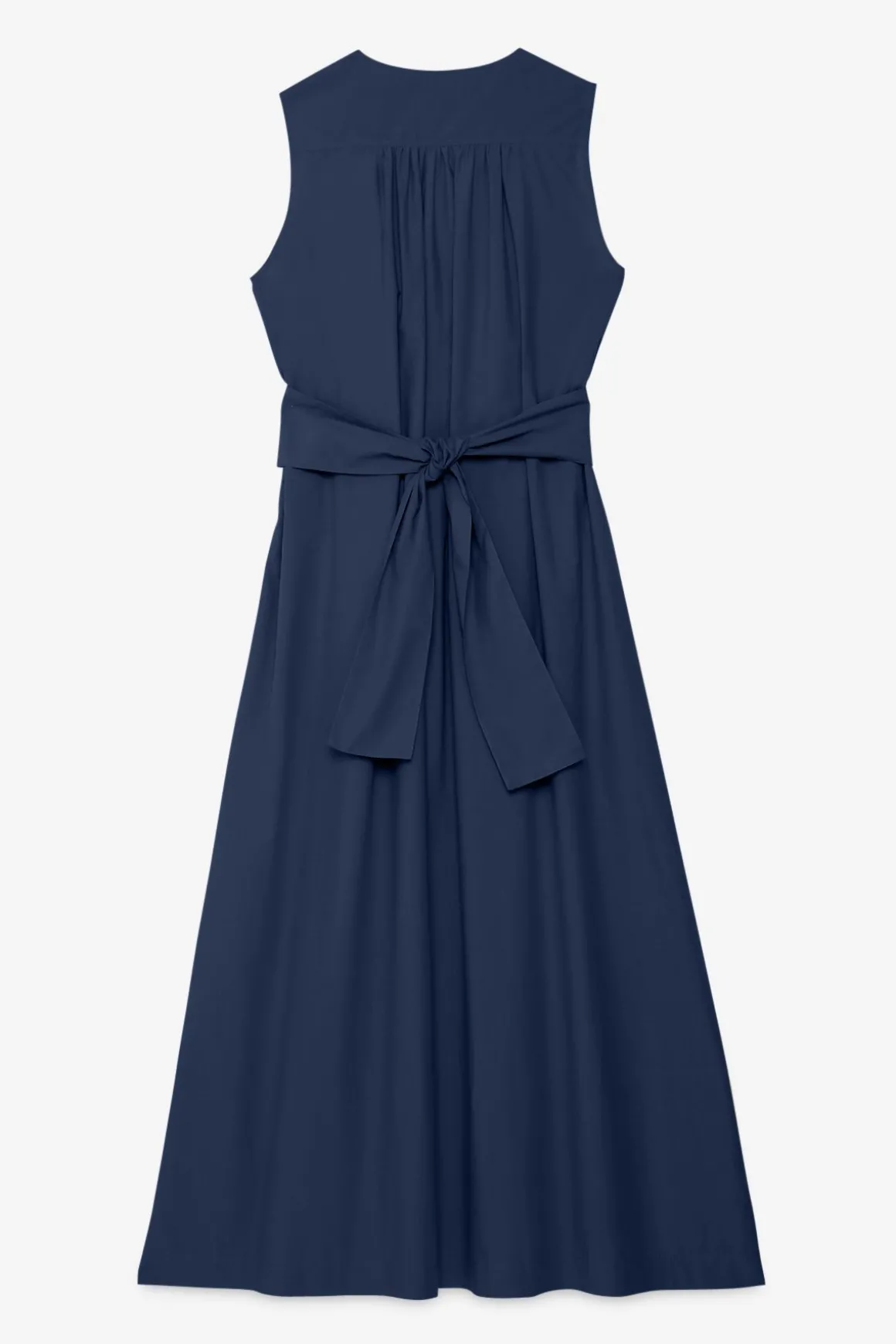 Langes Popelinekleid