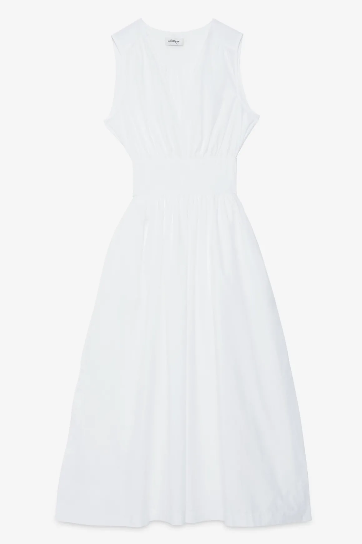 Langes Popelinekleid